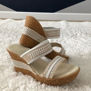 Onex Wedge Heels - Sparkly! Made in USA - Size 10